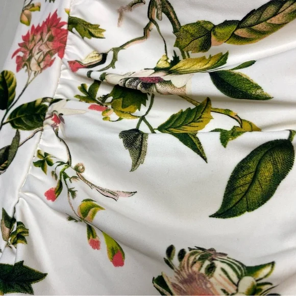 NWT Shade & Shore size L : floral tummy control full coverage one piece swimsuit - Picture 6 of 11